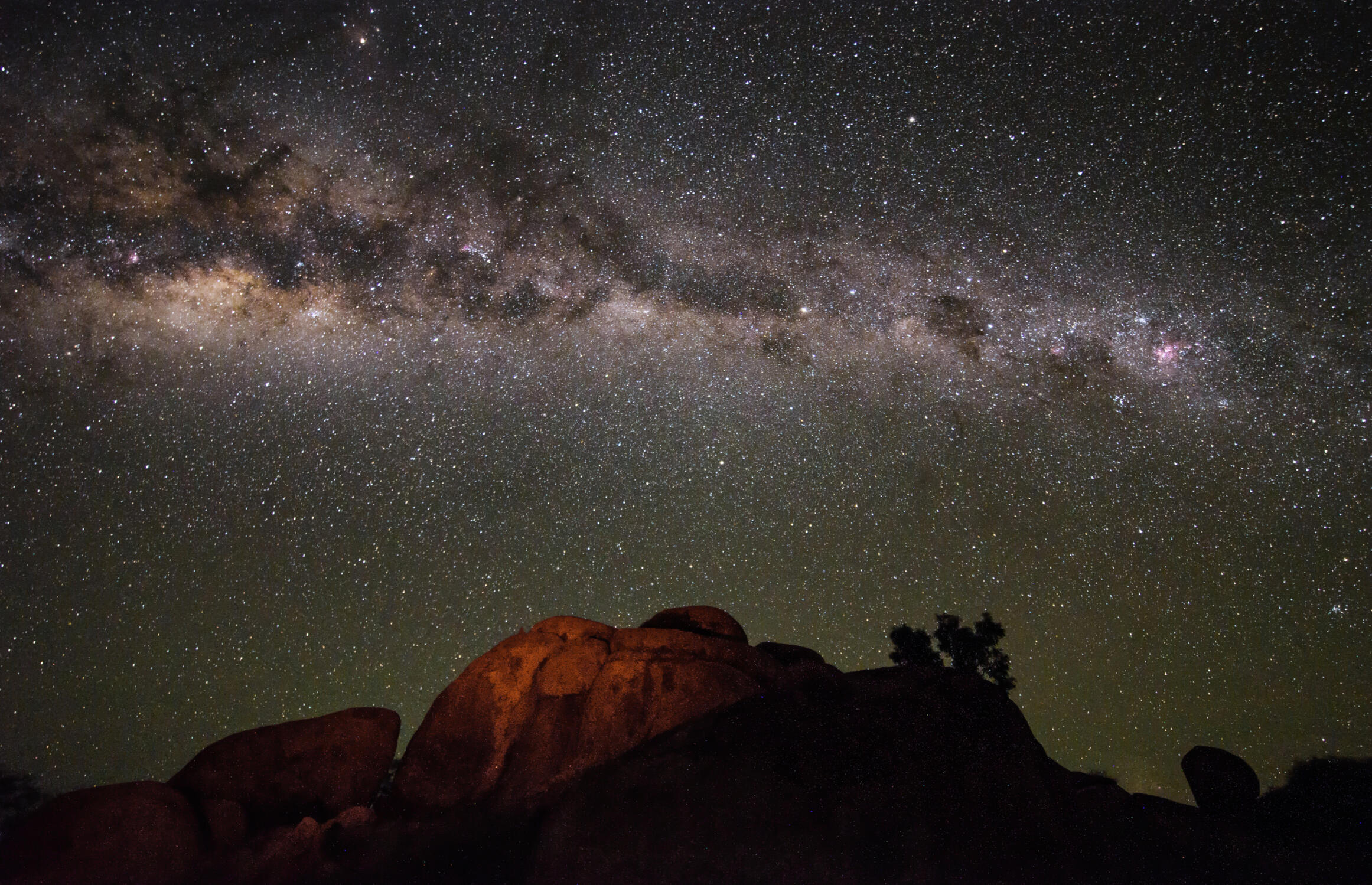 Dark emu over Karlu Karlu, NT, Australia.