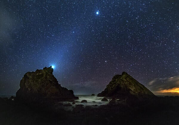 Zodiacal light - dust of comets past, and Venus