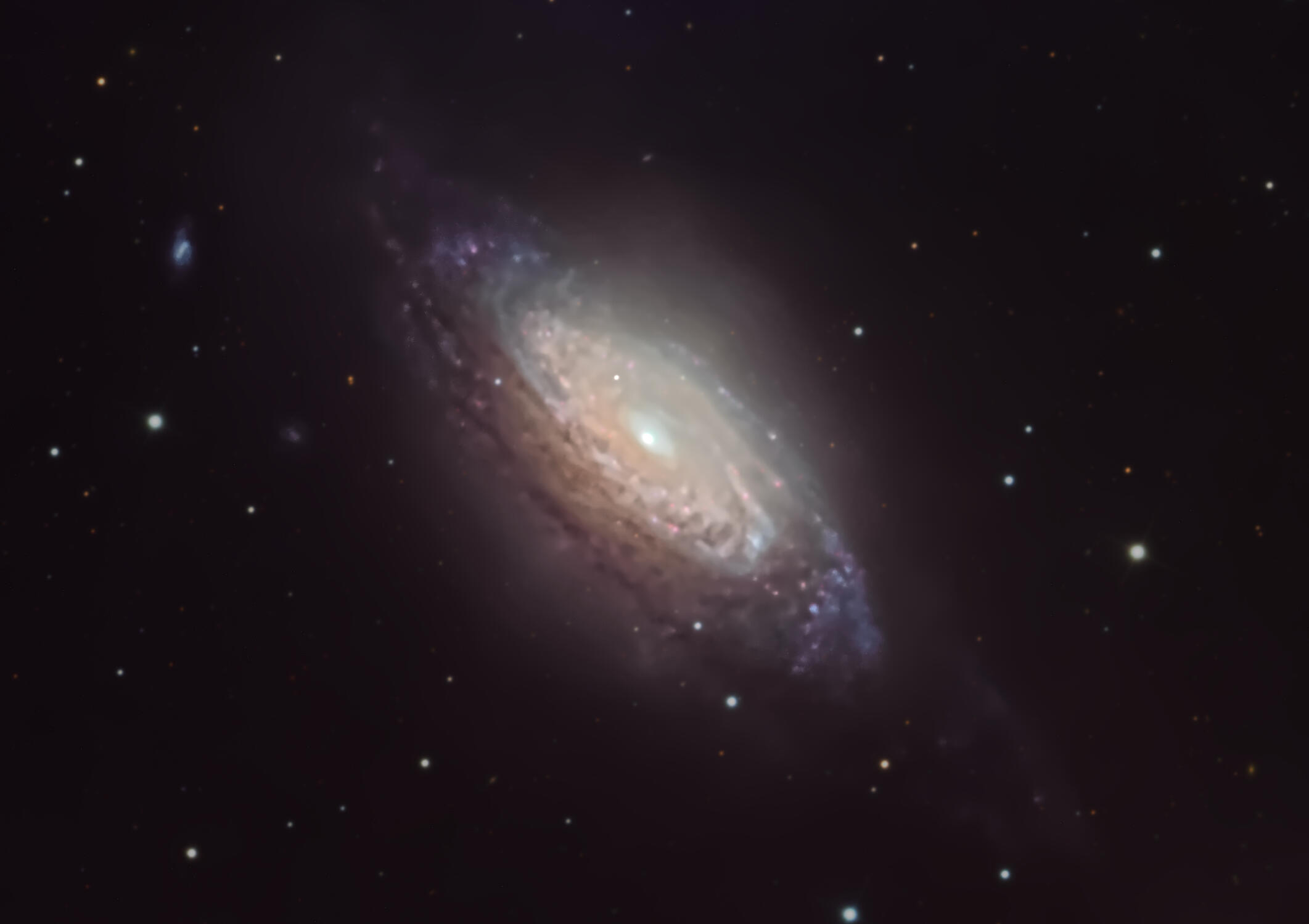 NGC3521 - using data captured by Telescope.Live